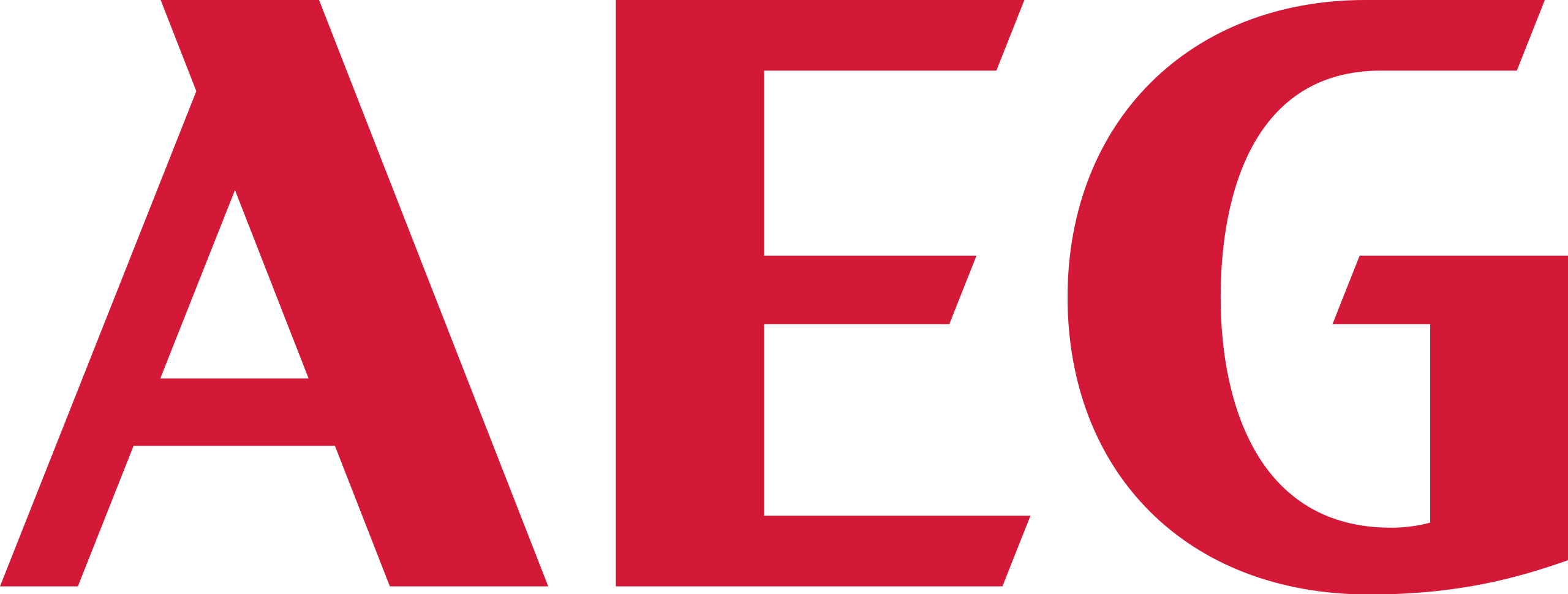 aeg logo in red color