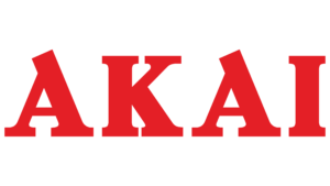 akai logo in red color