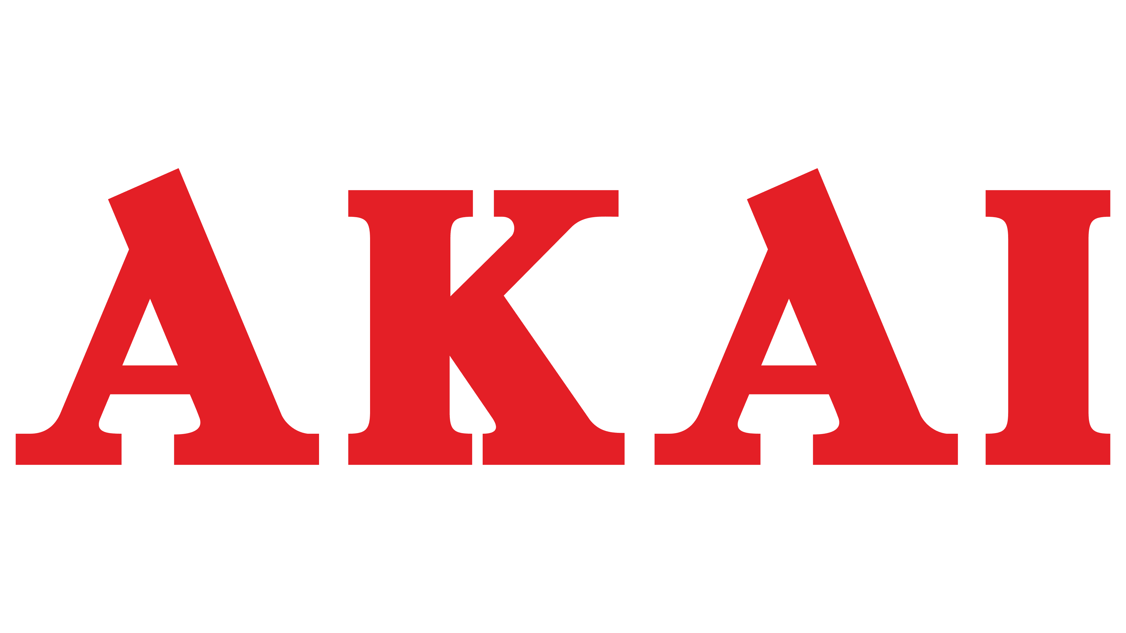 akai logo in red color
