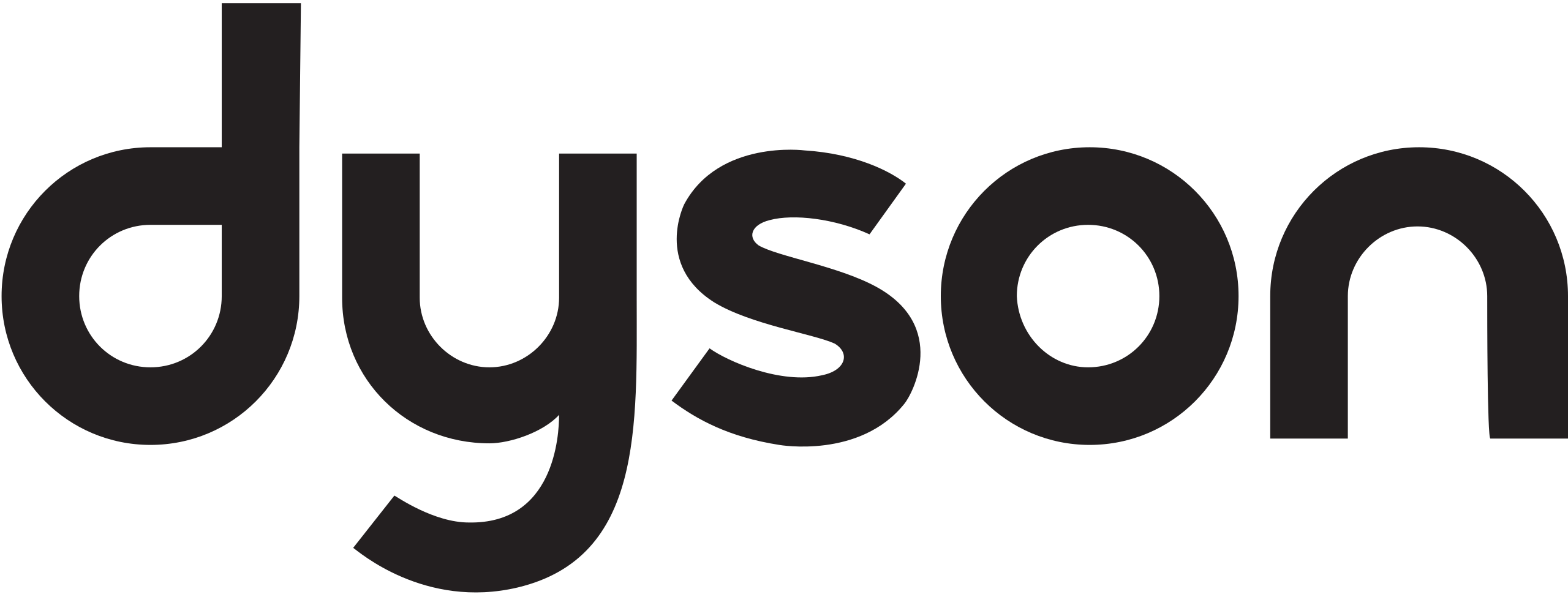 dyson logo in black color