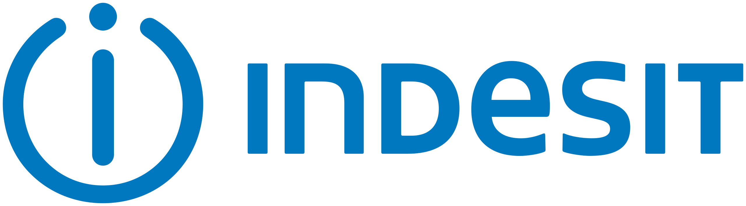 indesit logo icon in blue color